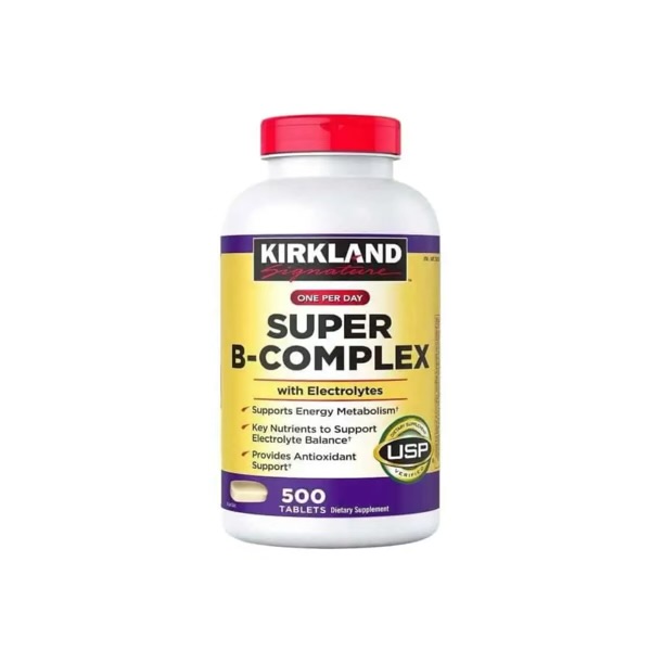 سوپر ب کمپلکس با الکترولیت کرکلند 500 عددی Kirkland Super B-Complex with Electrolyte